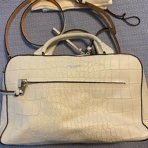 Coach Off White Crocodile Leather Handbag Purse - image 1